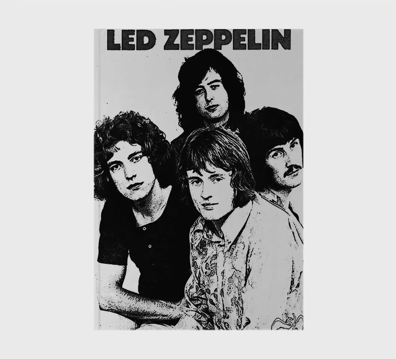led zeppelin band art notebook by vanhesling