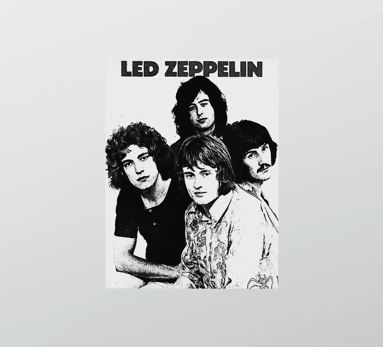 led zeppelin band art sticker by vanhesling