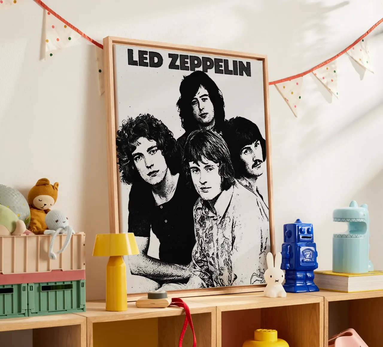 led zeppelin band art canvas by vanhesling