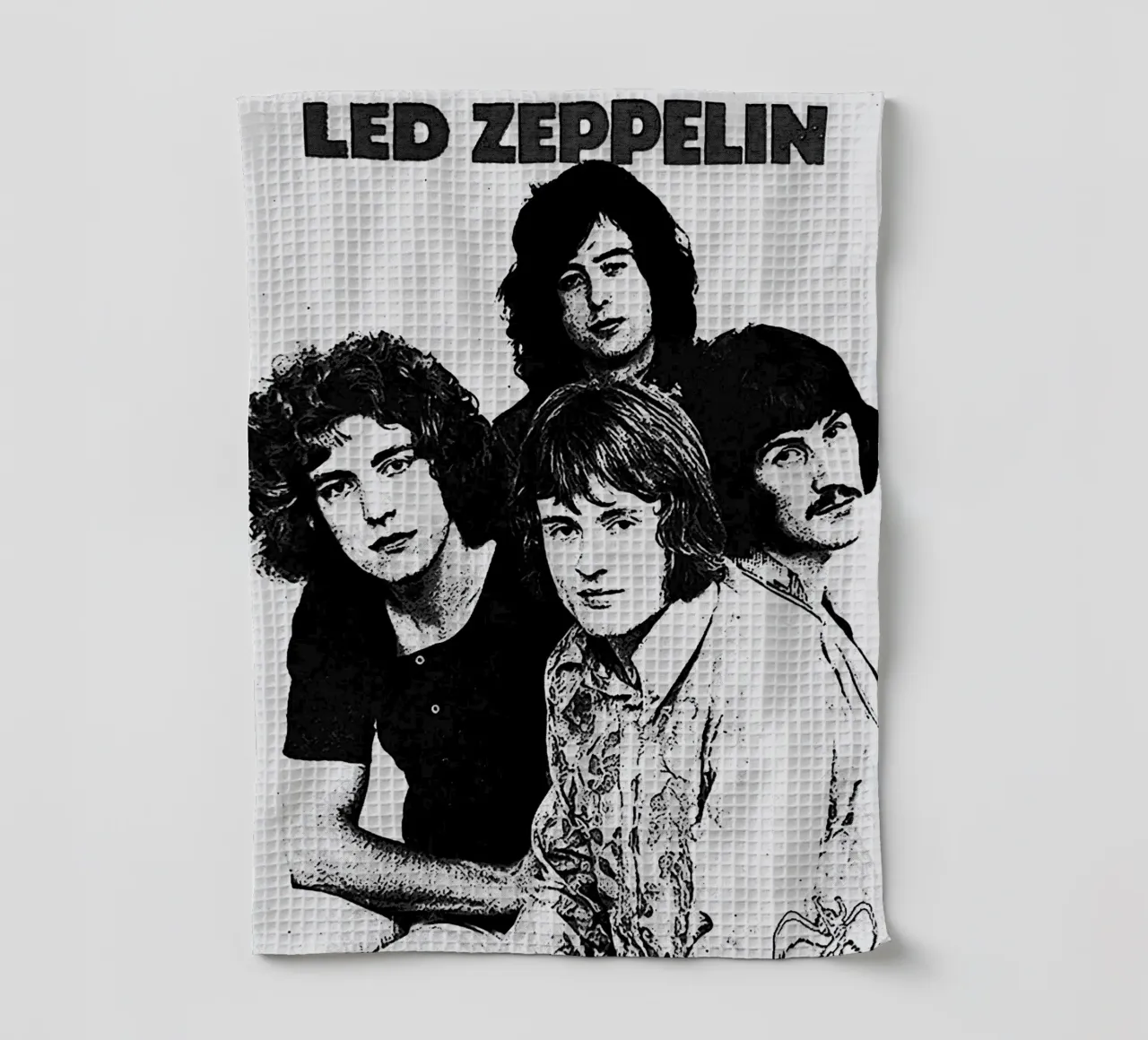 led zeppelin band art canovaccio da cucina da vanhesling