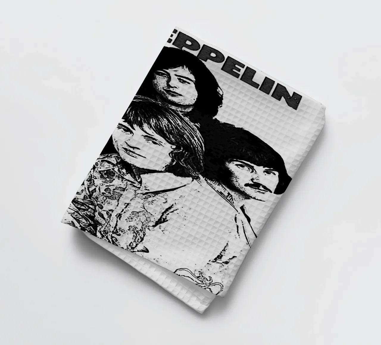 led zeppelin band art canovaccio da cucina da vanhesling
