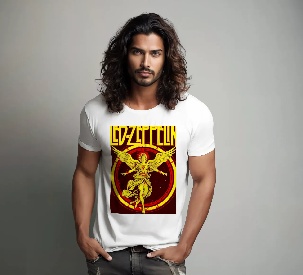 led zeppelin band art t-shirt by vanhesling