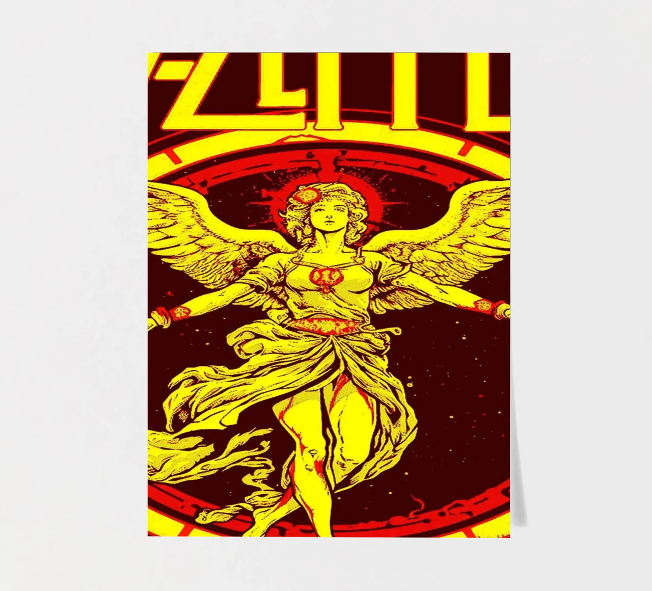 led zeppelin band art sticker sheet by vanhesling
