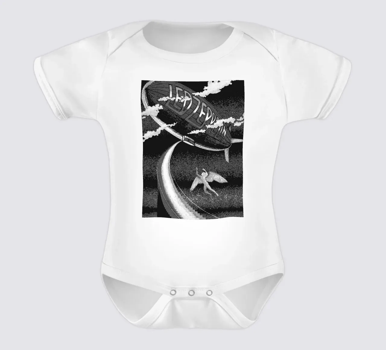 led zeppelin band art body neonato maniche corte da vanhesling