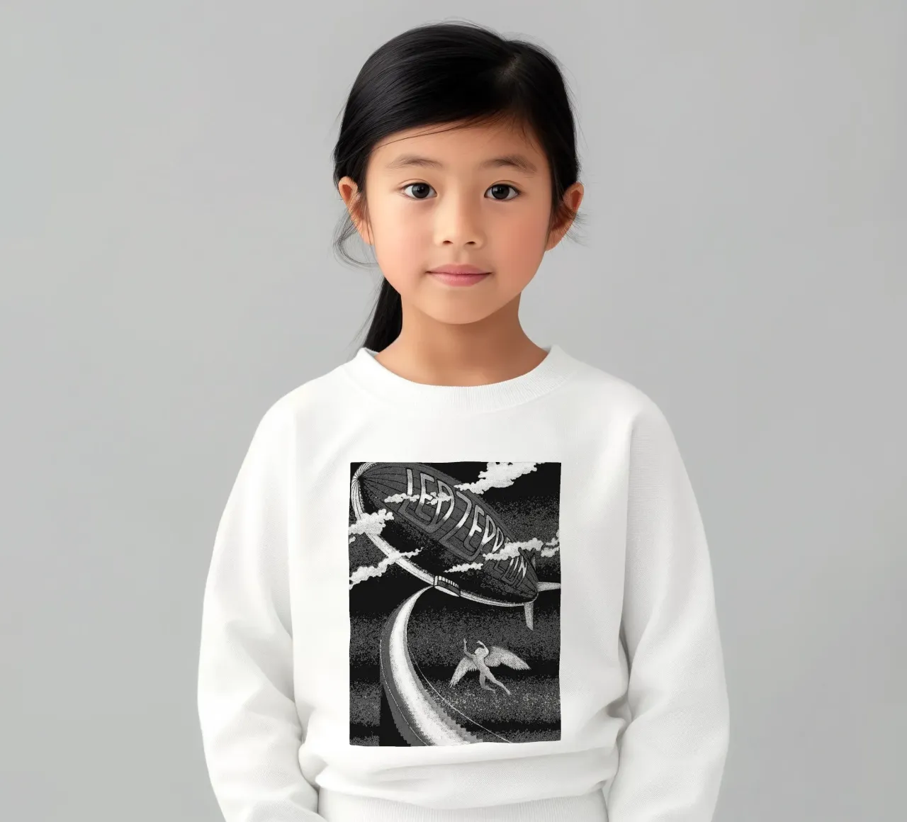 led zeppelin band art felpa bambino da vanhesling