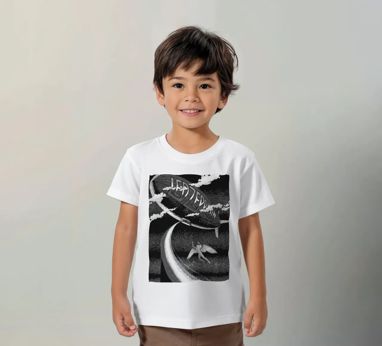 led zeppelin band art kinder t-shirt van vanhesling