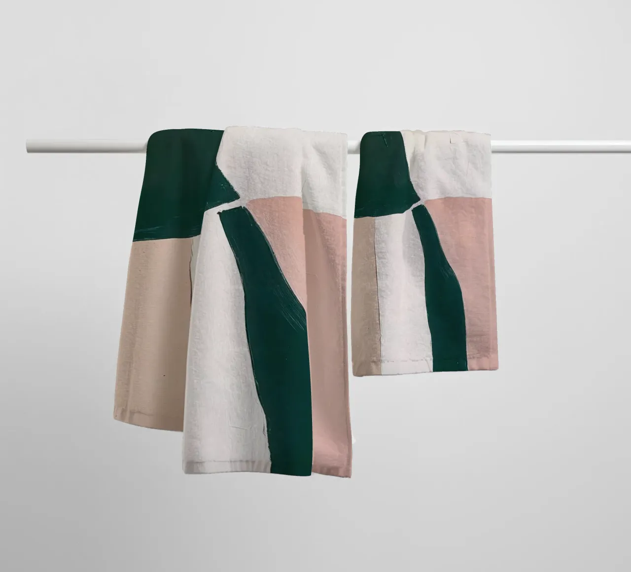 Arte Japandi minimalista con pennellate audaci asciugamano da bagno da Euphoria Theresa