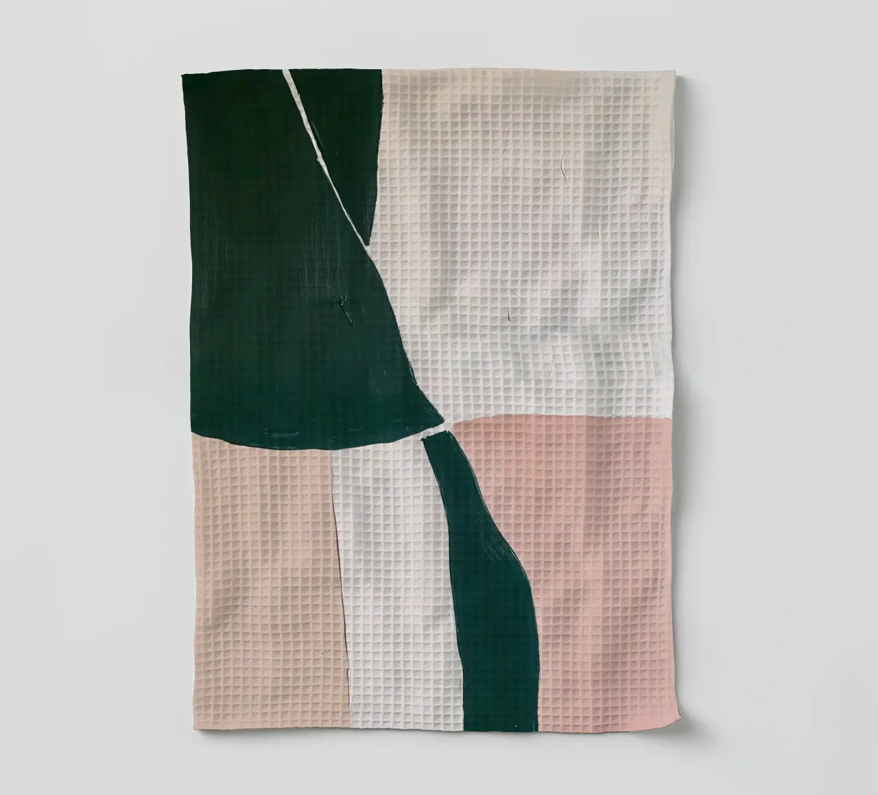 Arte Japandi minimalista con pennellate audaci canovaccio da cucina da Euphoria Theresa