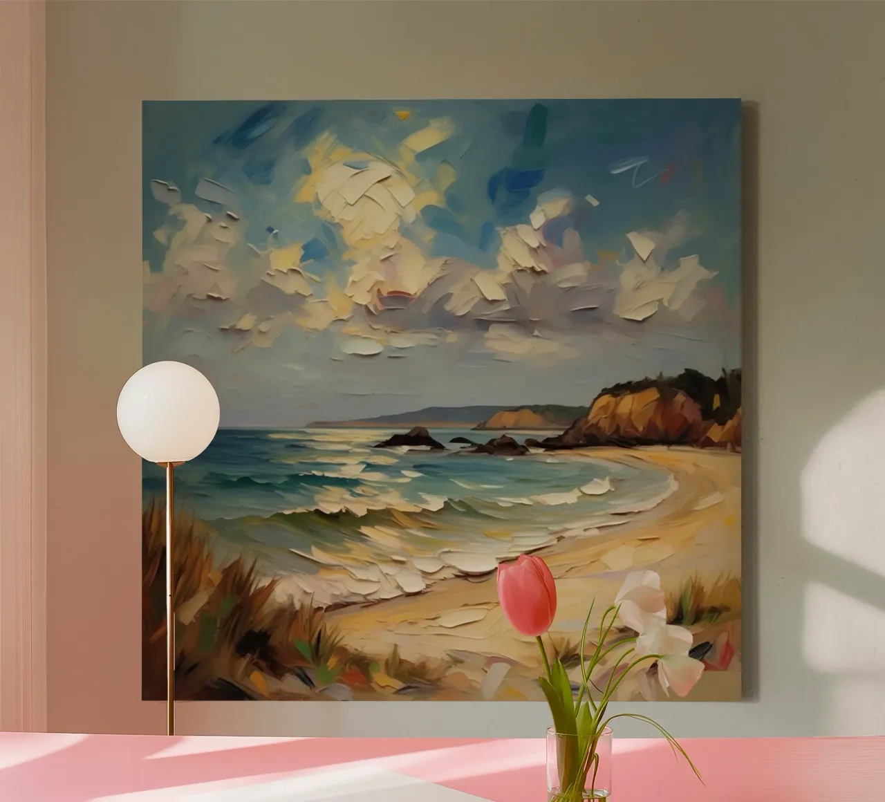 beach waves canvas by Earthly Visions