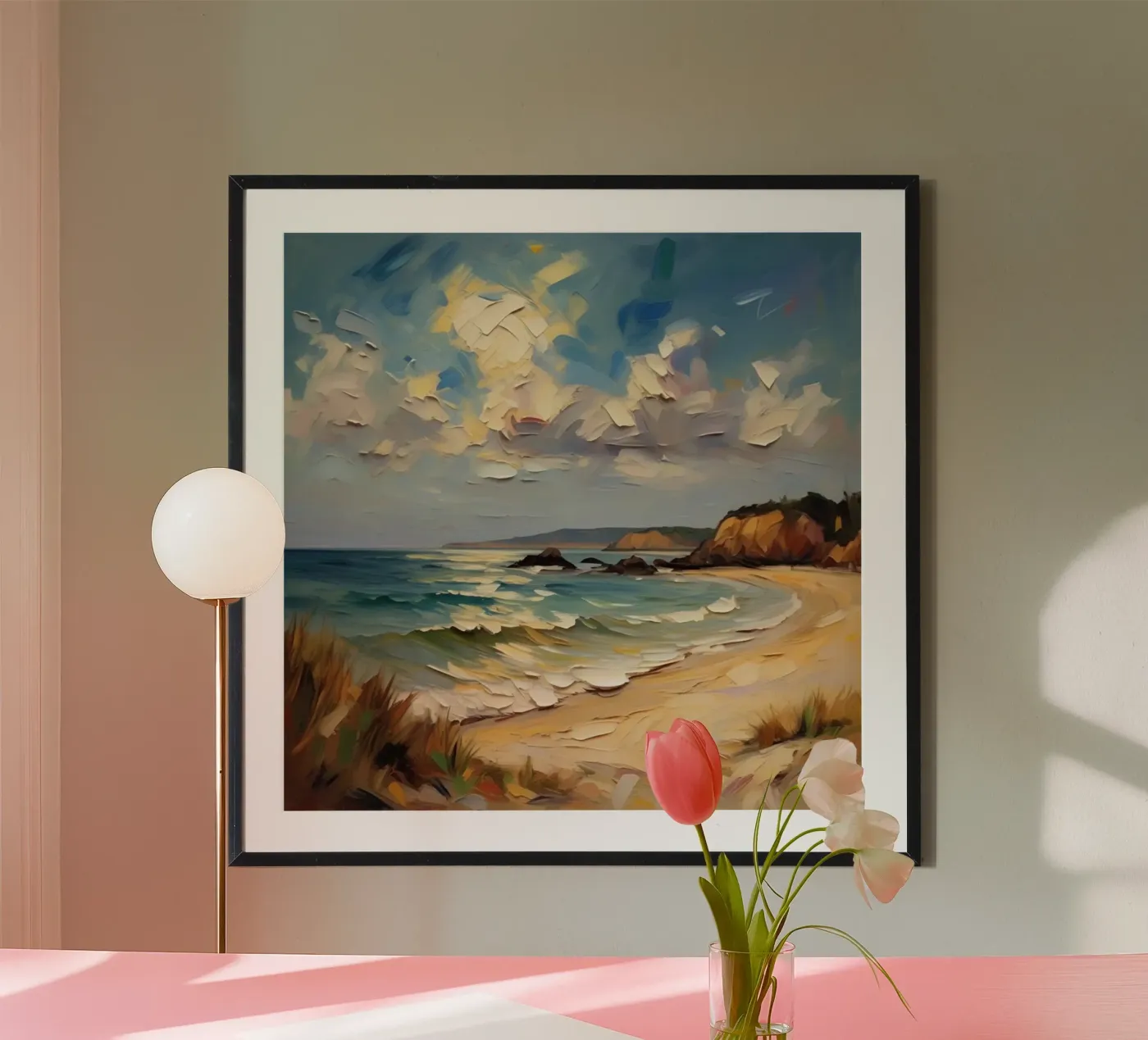 beach waves poster by Earthly Visions