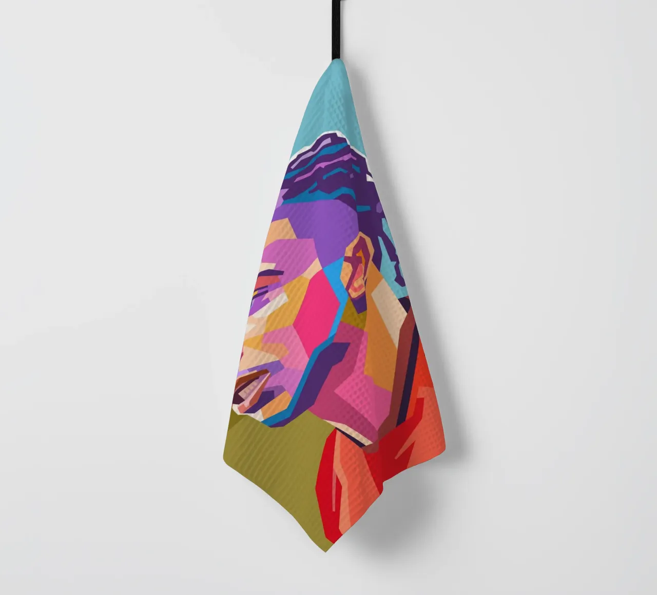 Michael Olise portrait pop art torchon de Hantamrata