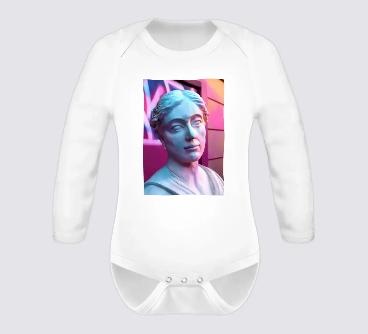 artistic past long-sleeve baby romper by rafael campezato