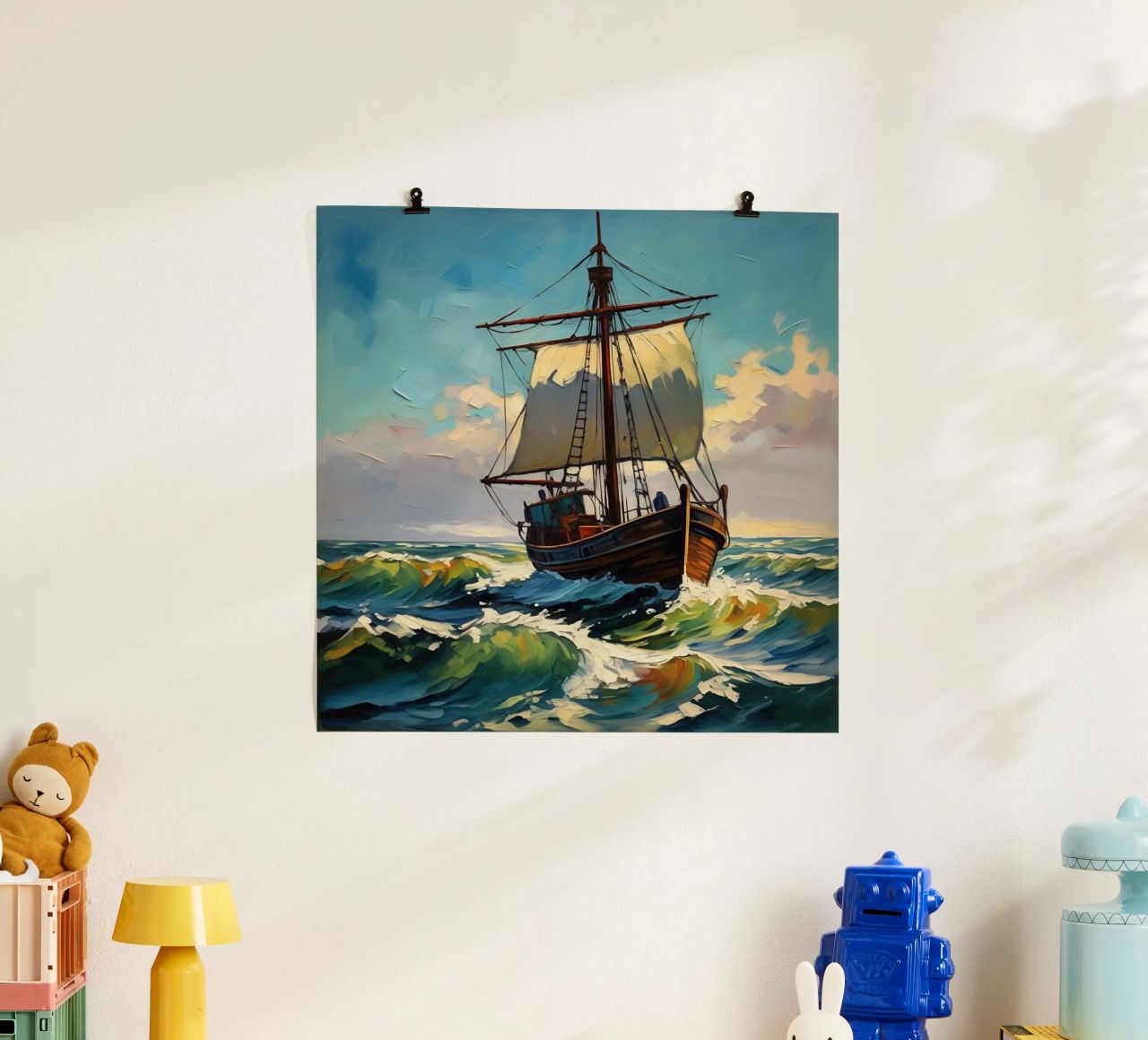 sailing ship sails poster by Earthly Visions