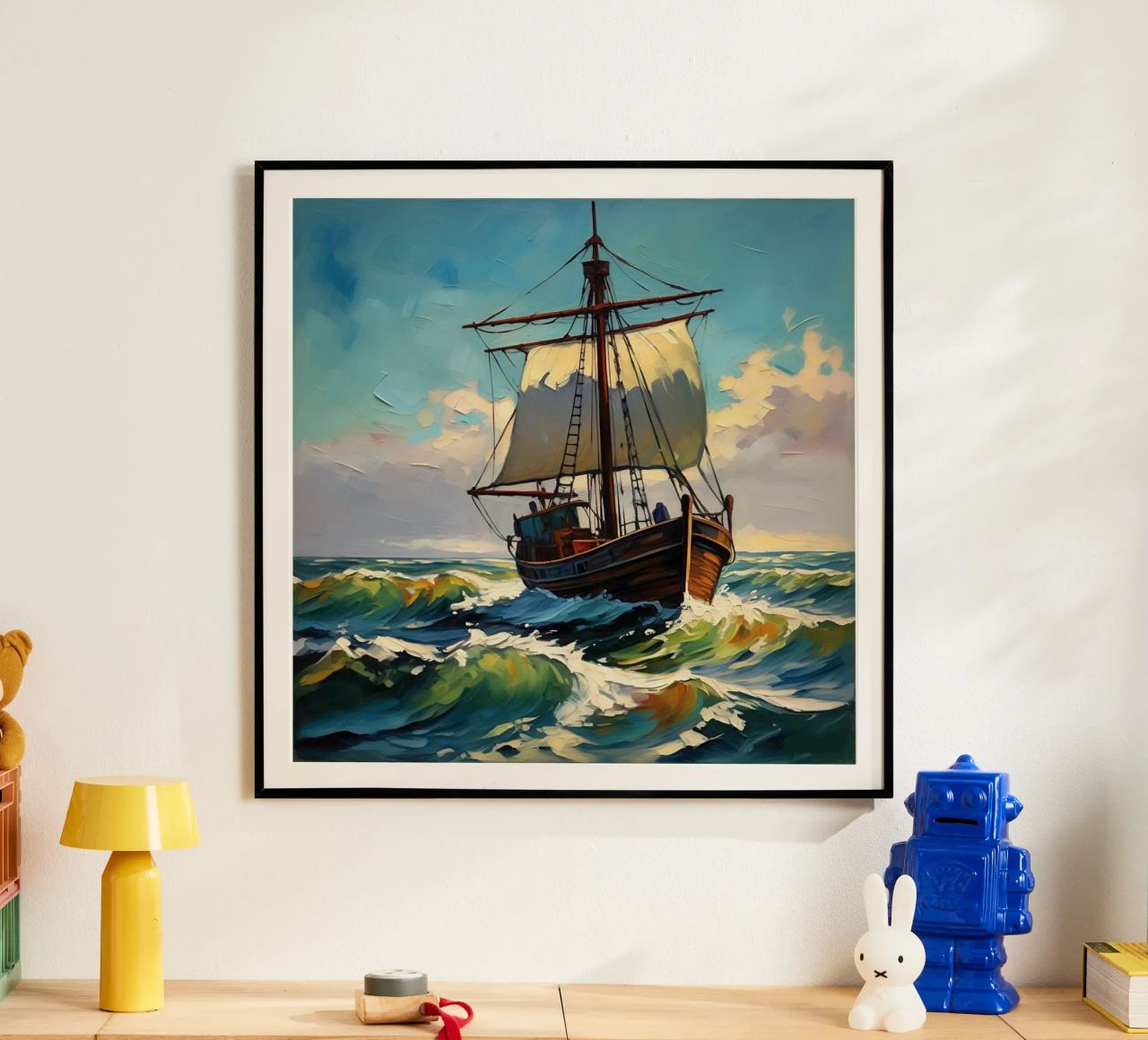 sailing ship sails poster by Earthly Visions