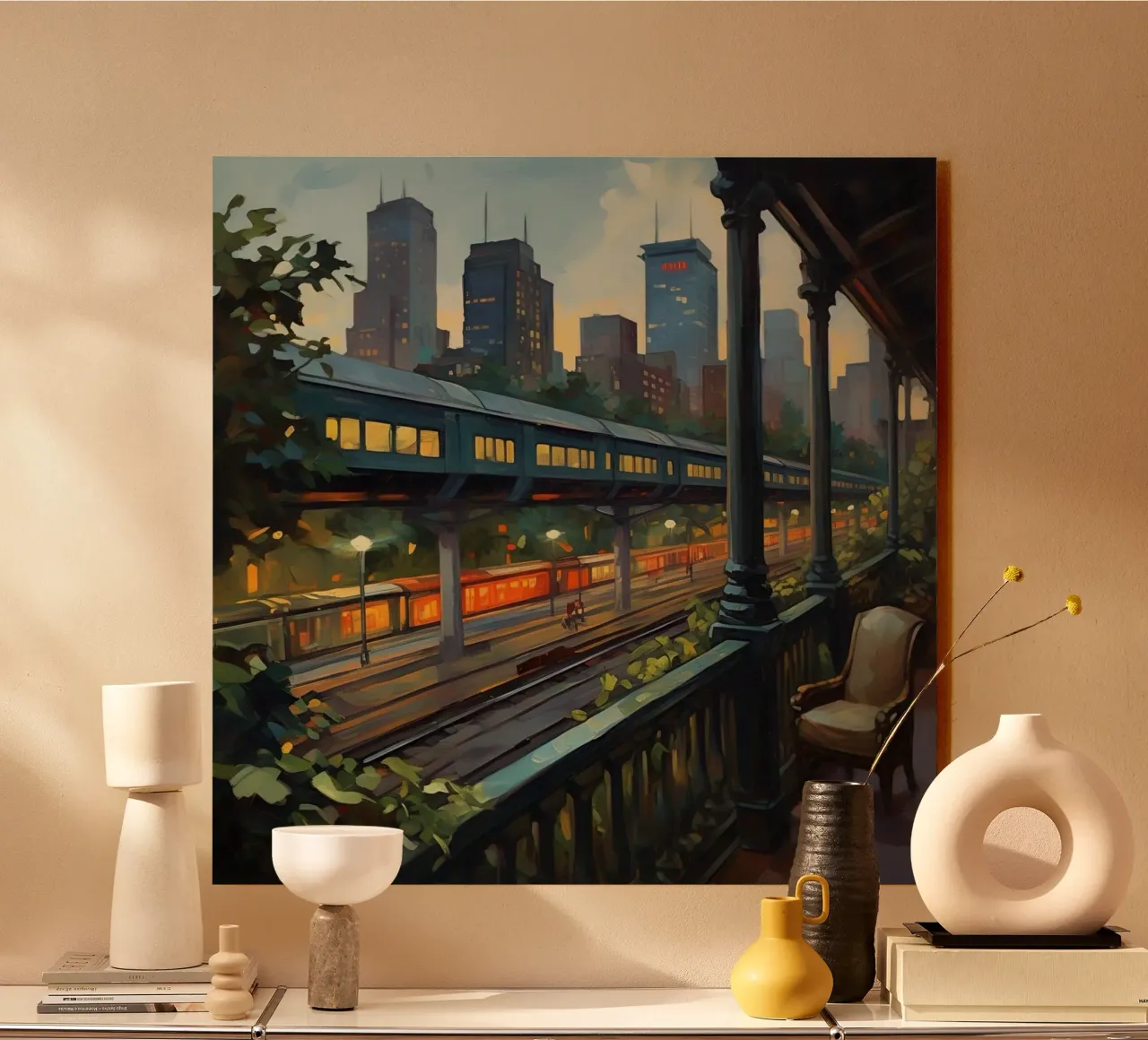 scena urbana balcone alluminio dibond da Earthly Visions