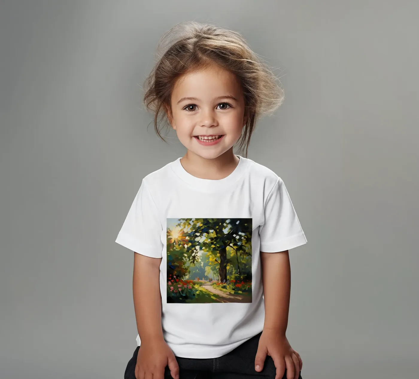 alberi alla luce del sole t-shirt bambini da Earthly Visions