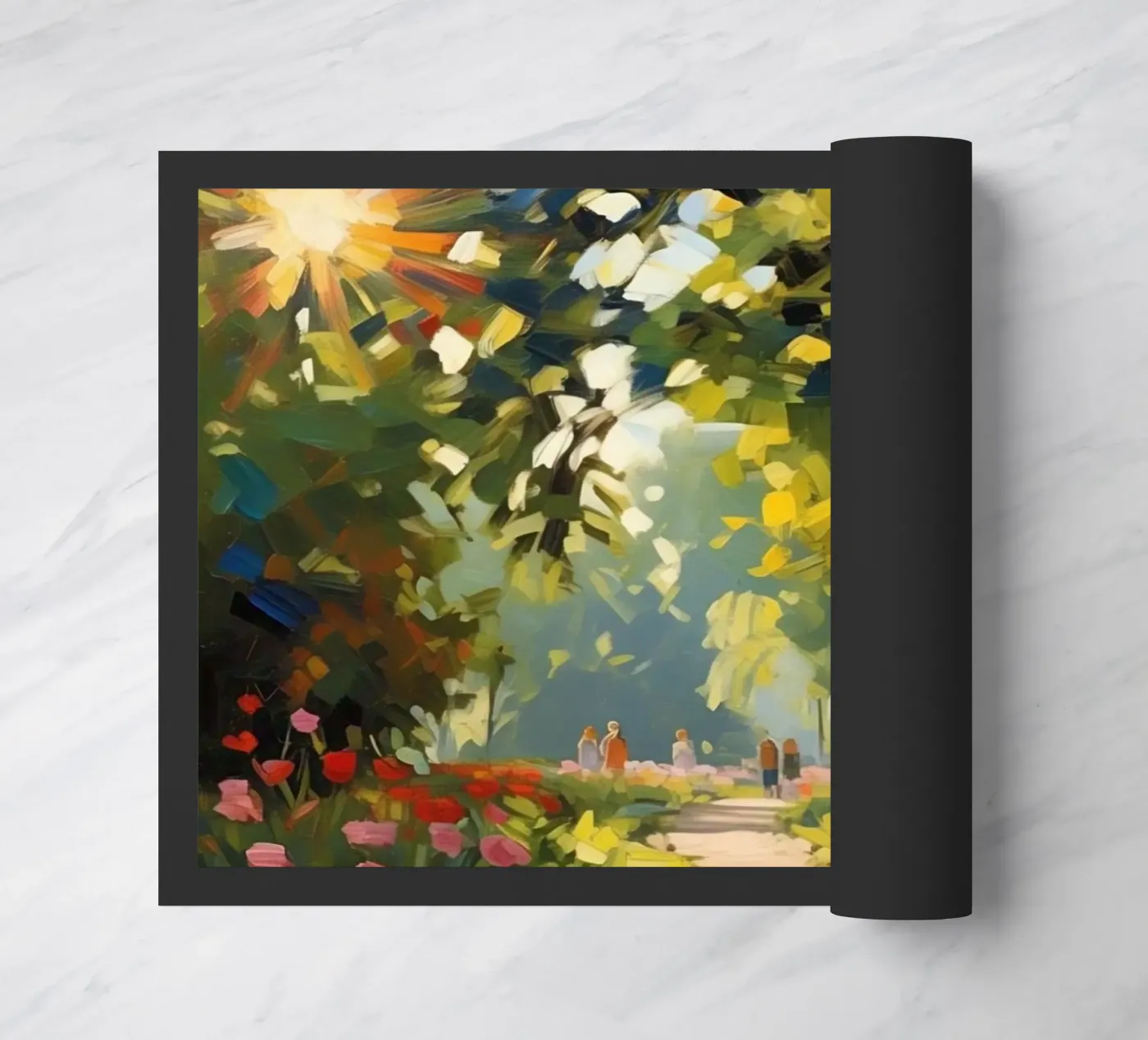 sunlight trees doormat by Earthly Visions