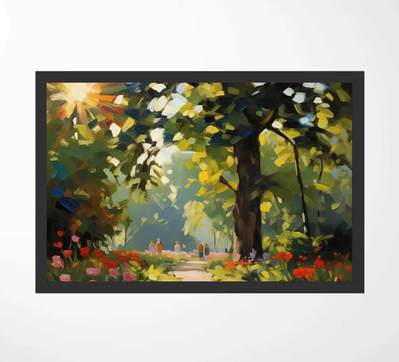 sunlight trees doormat by Earthly Visions