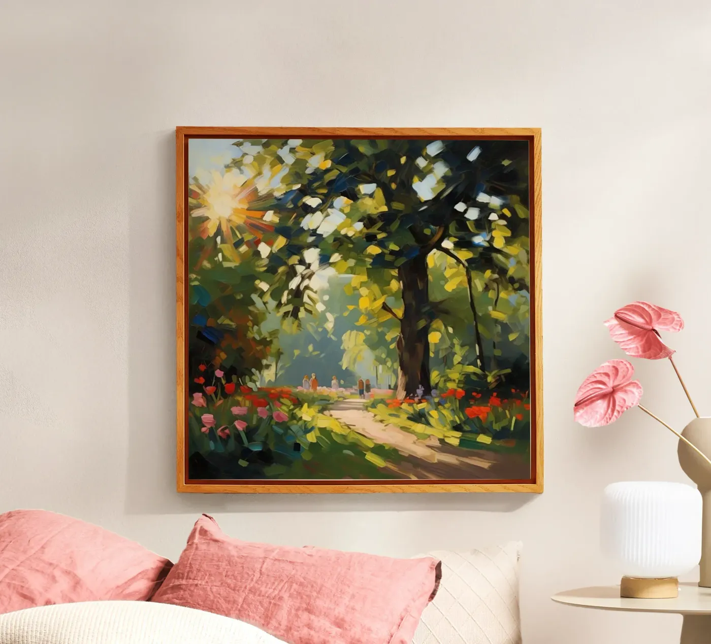 sunlight trees Acryl-Glas von Earthly Visions