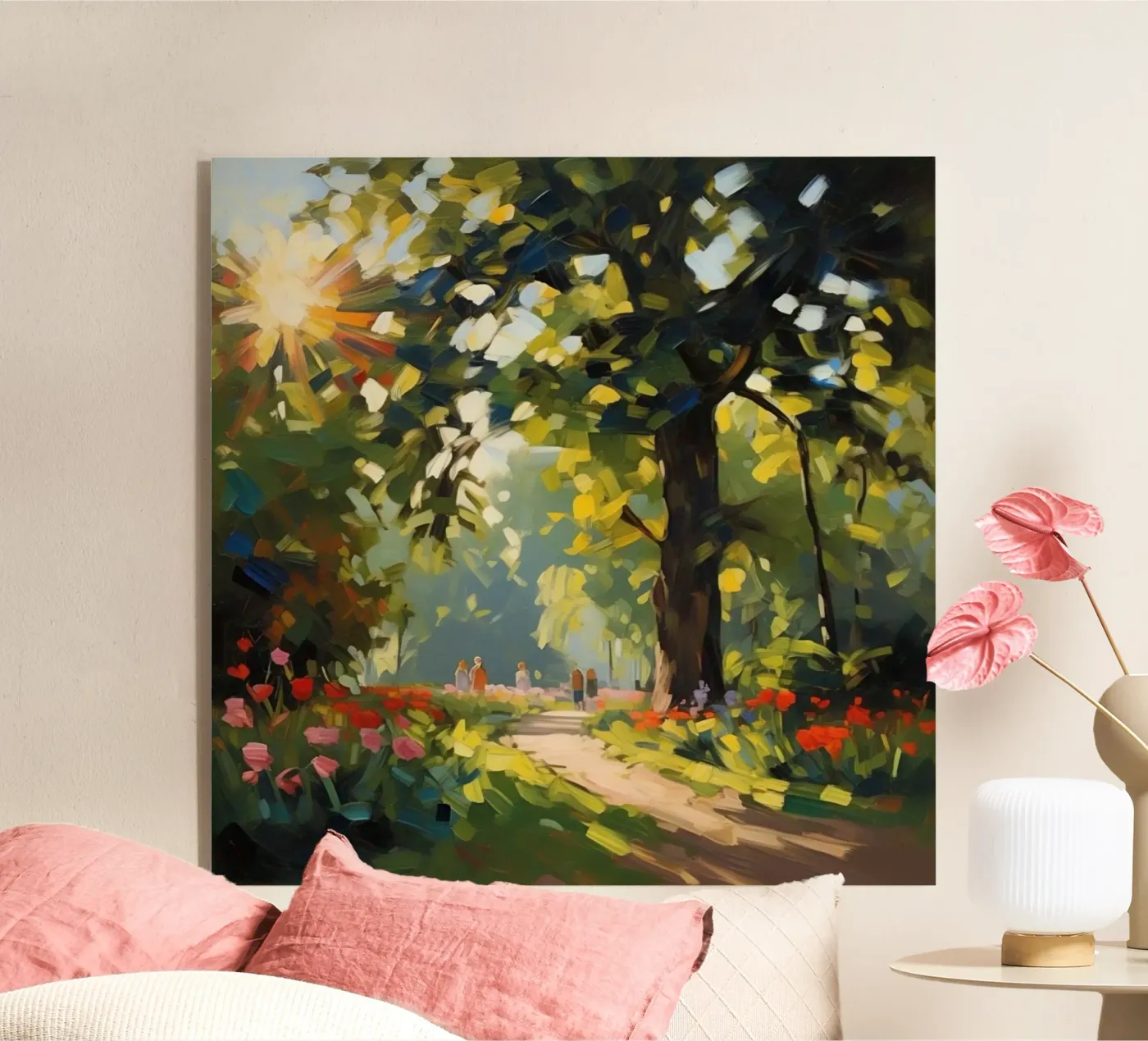 sunlight trees Acryl-Glas von Earthly Visions