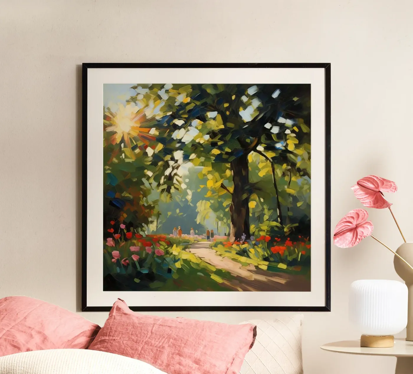 sunlight trees poster by Earthly Visions