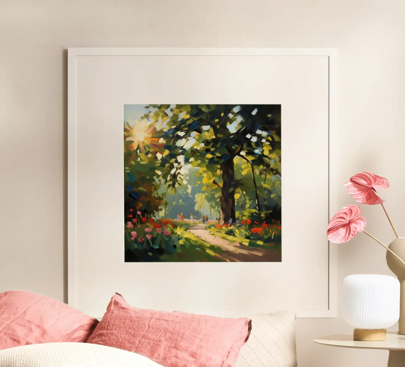 sunlight trees poster by Earthly Visions