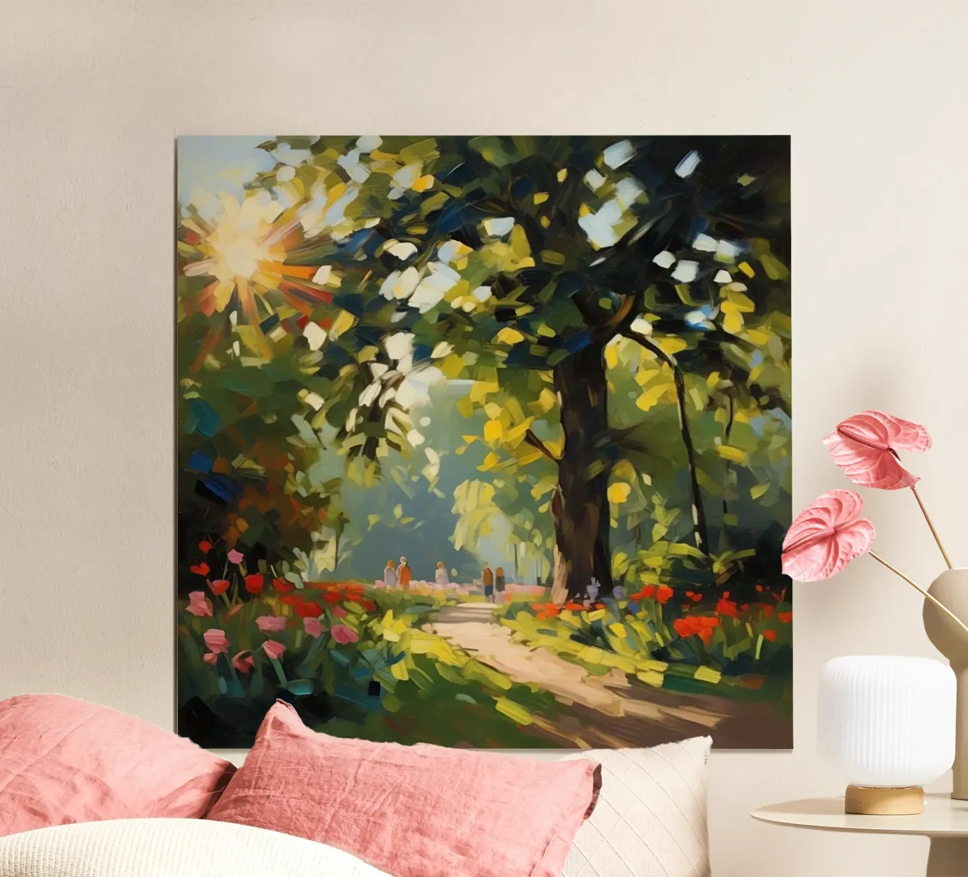 sunlight trees poster by Earthly Visions