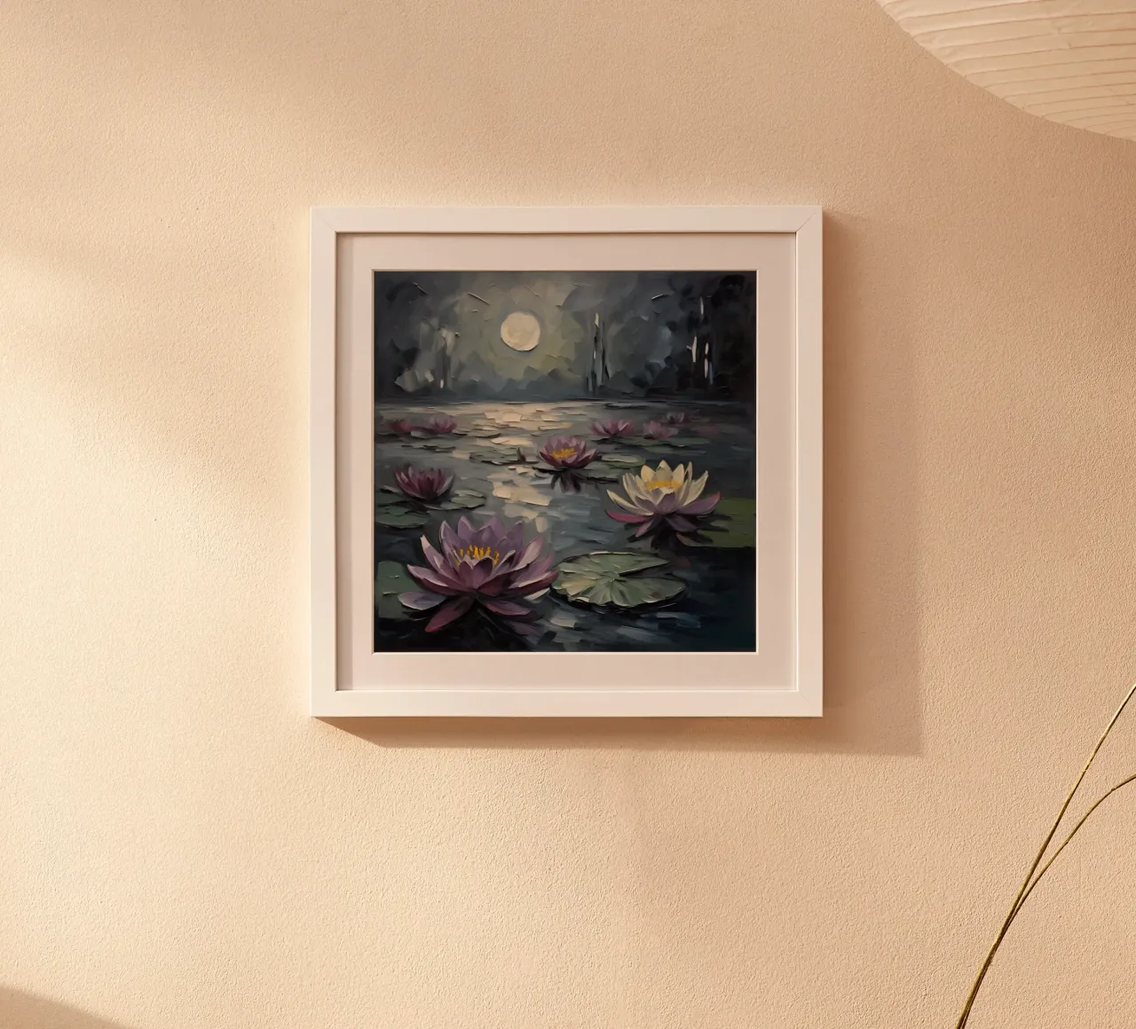 notte di luna poster con telaio in alluminio da Earthly Visions