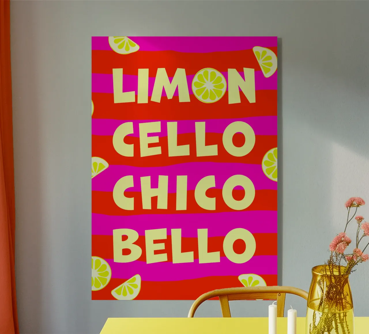 limoncello. chicobello. plexiglass da FRICKE DESIGN