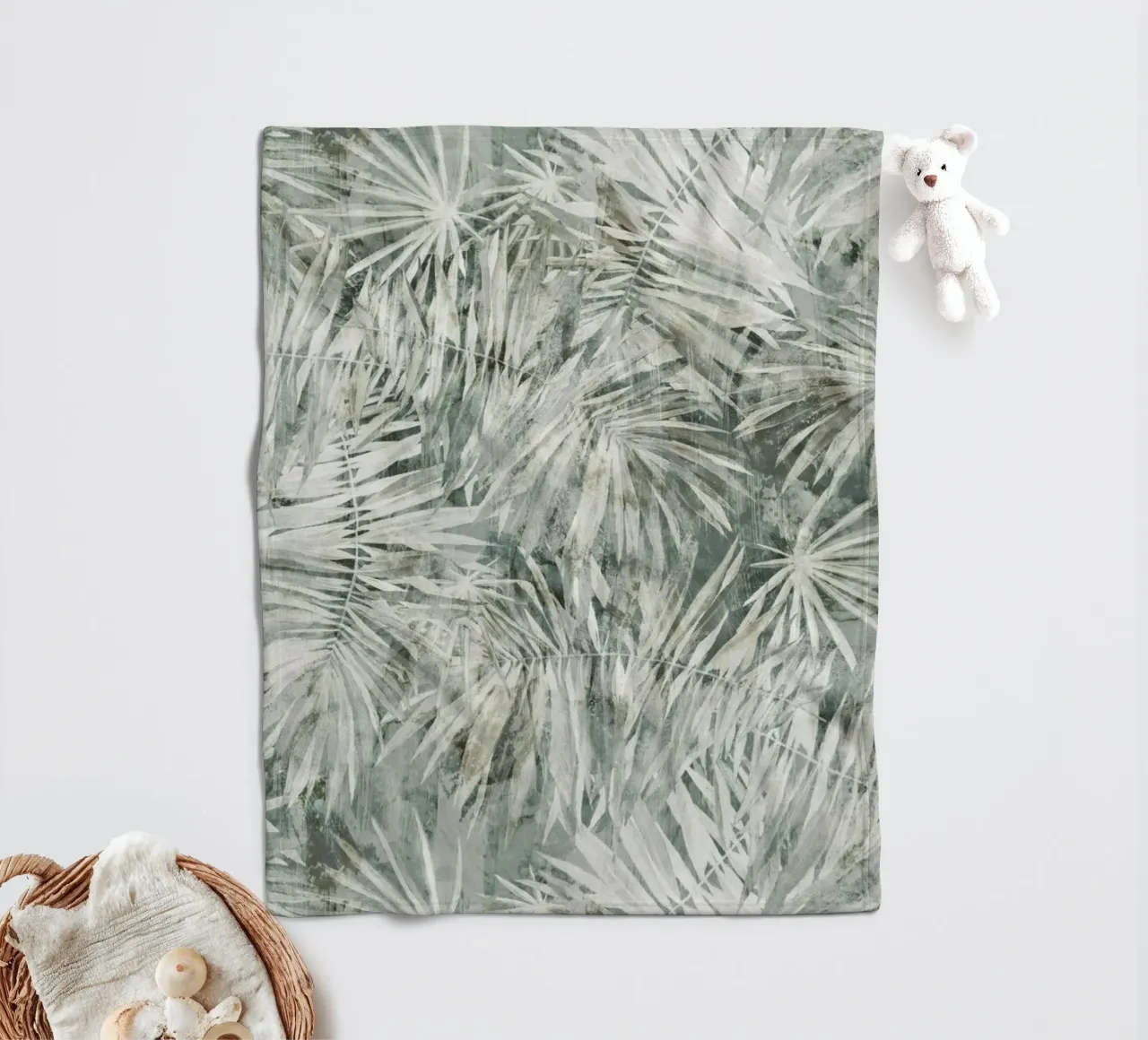 Palm Pattern coperta in pile da treechild