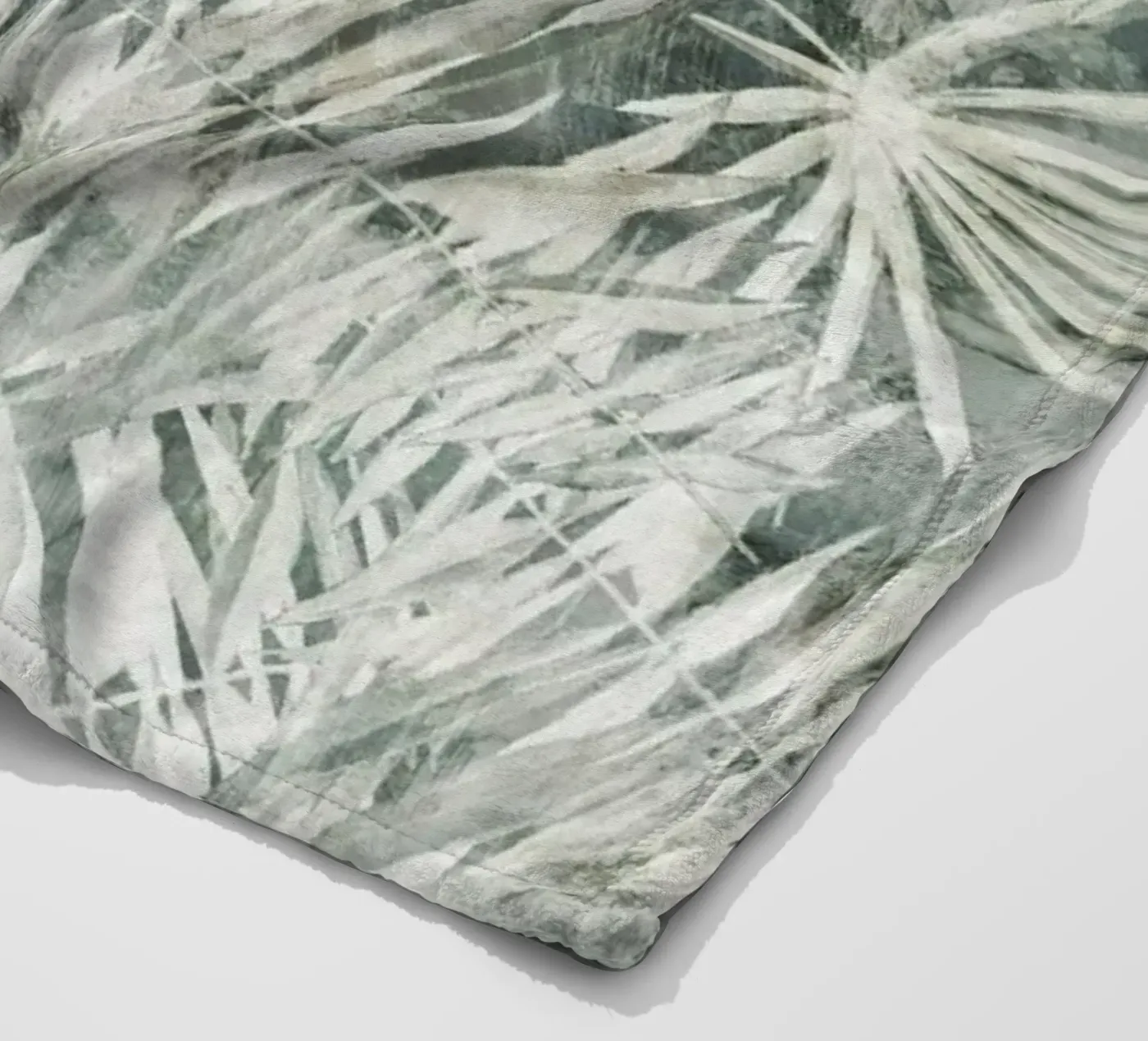 Palm Pattern fleece blanket by treechild