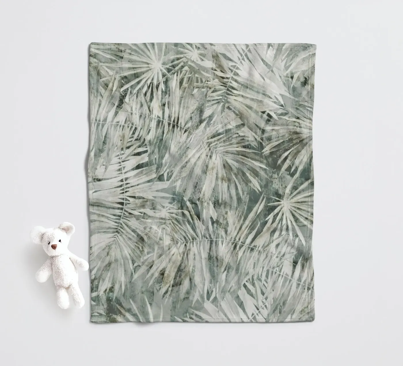 Palm Pattern fleece blanket by treechild