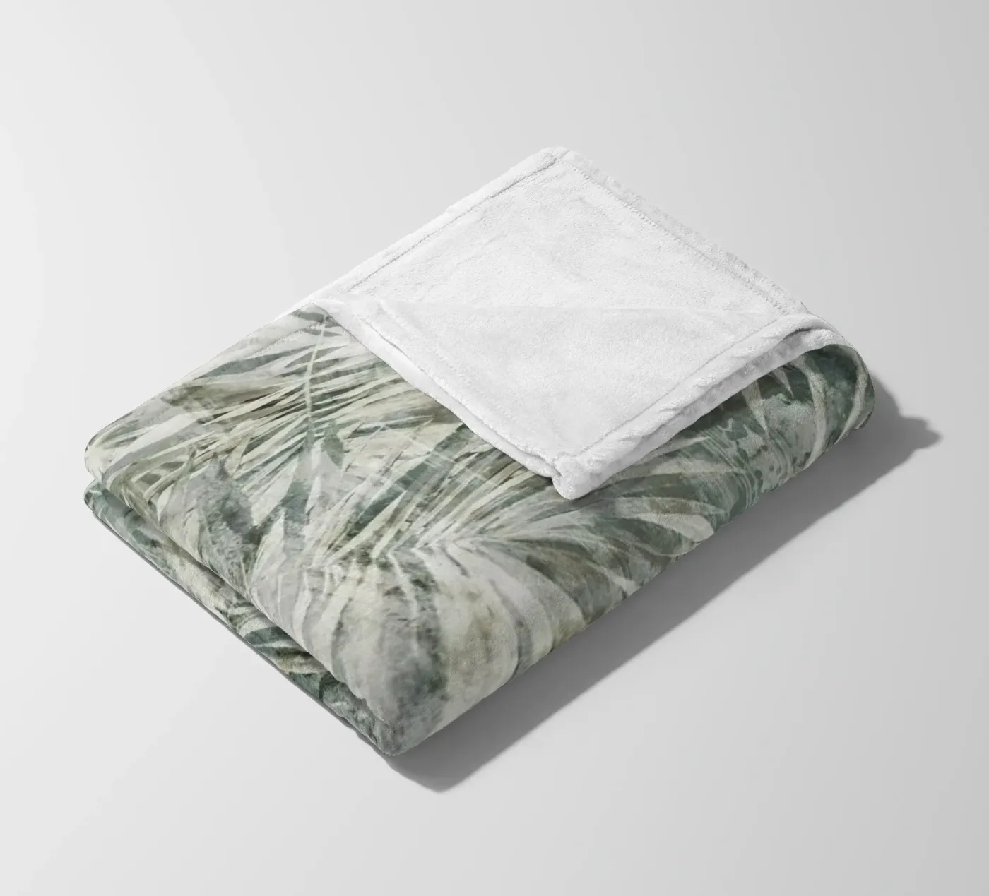 Palm Pattern fleece blanket by treechild