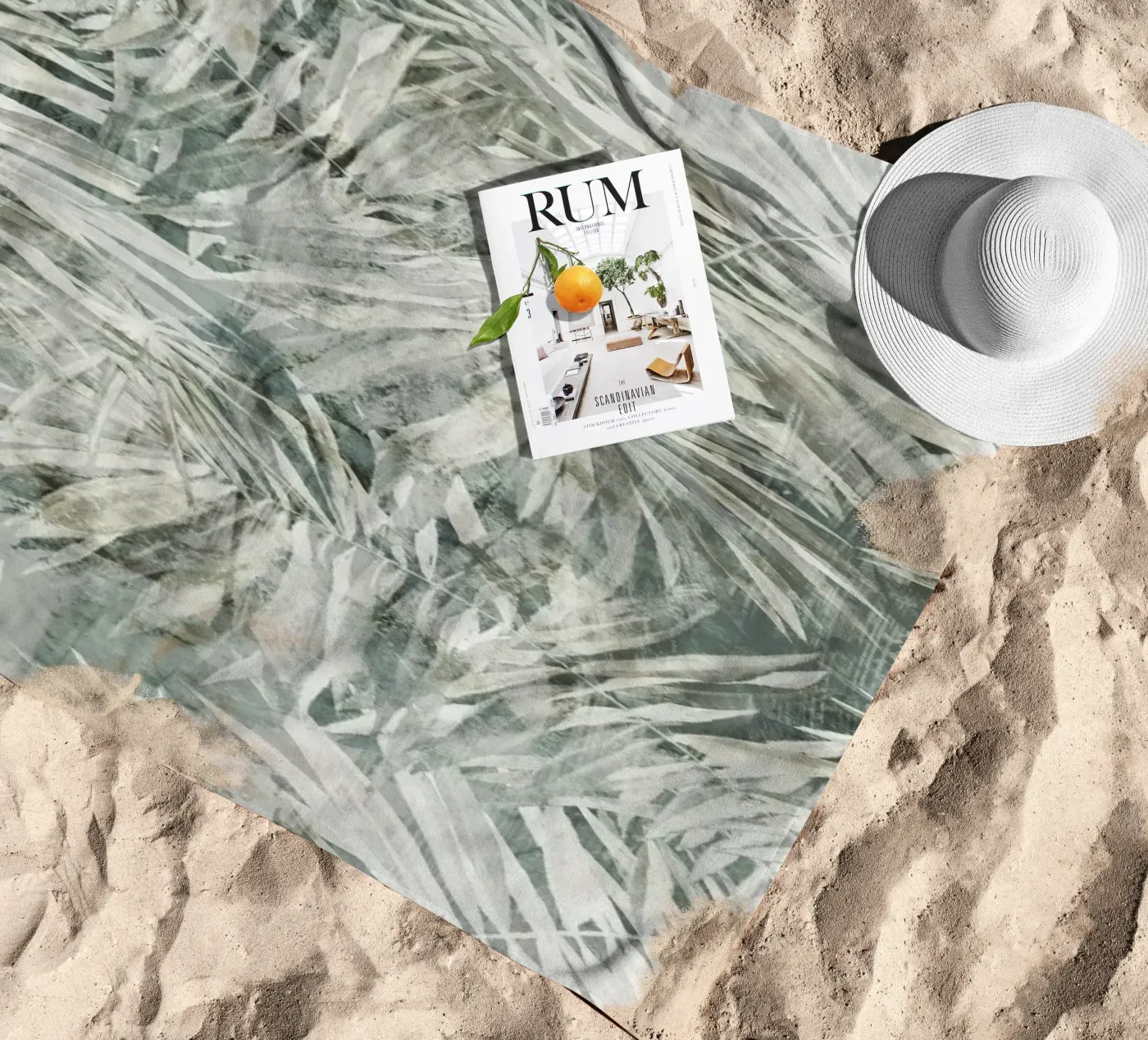 Palm Pattern strandhanddoek van treechild