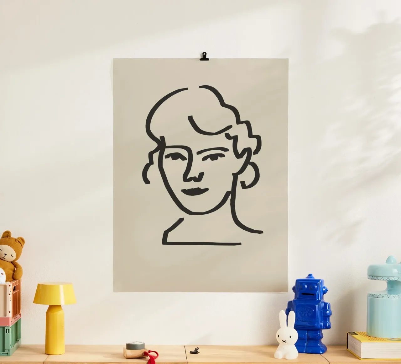 Line art candid portrait 6 hahnemühle by Little Dean