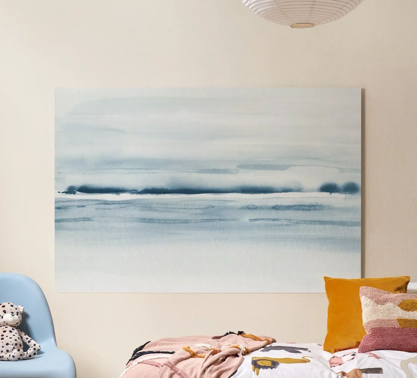 Onde del mare blu plexiglass da NouveauPrints