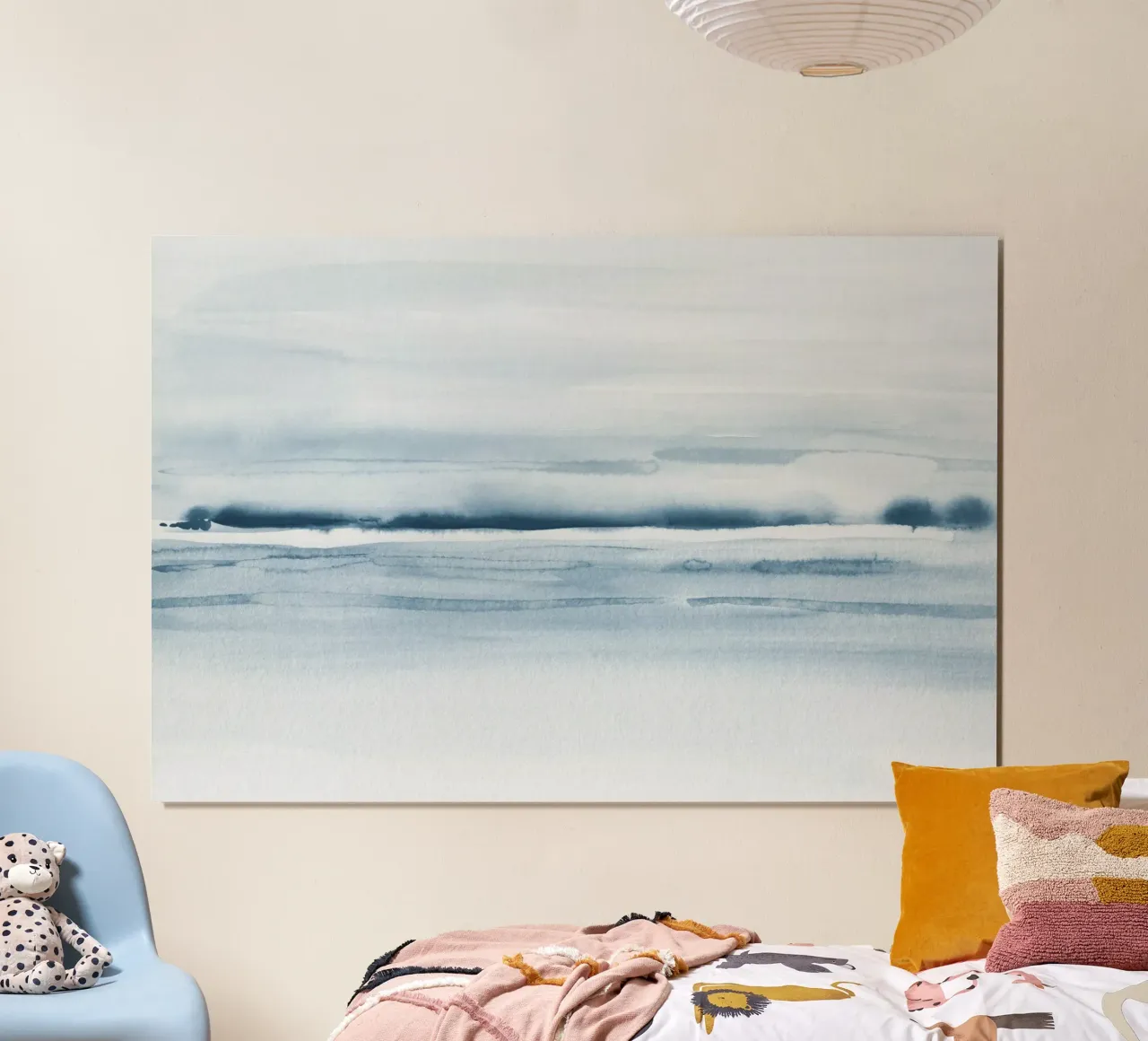 Blue sea waves hahnemühle by NouveauPrints