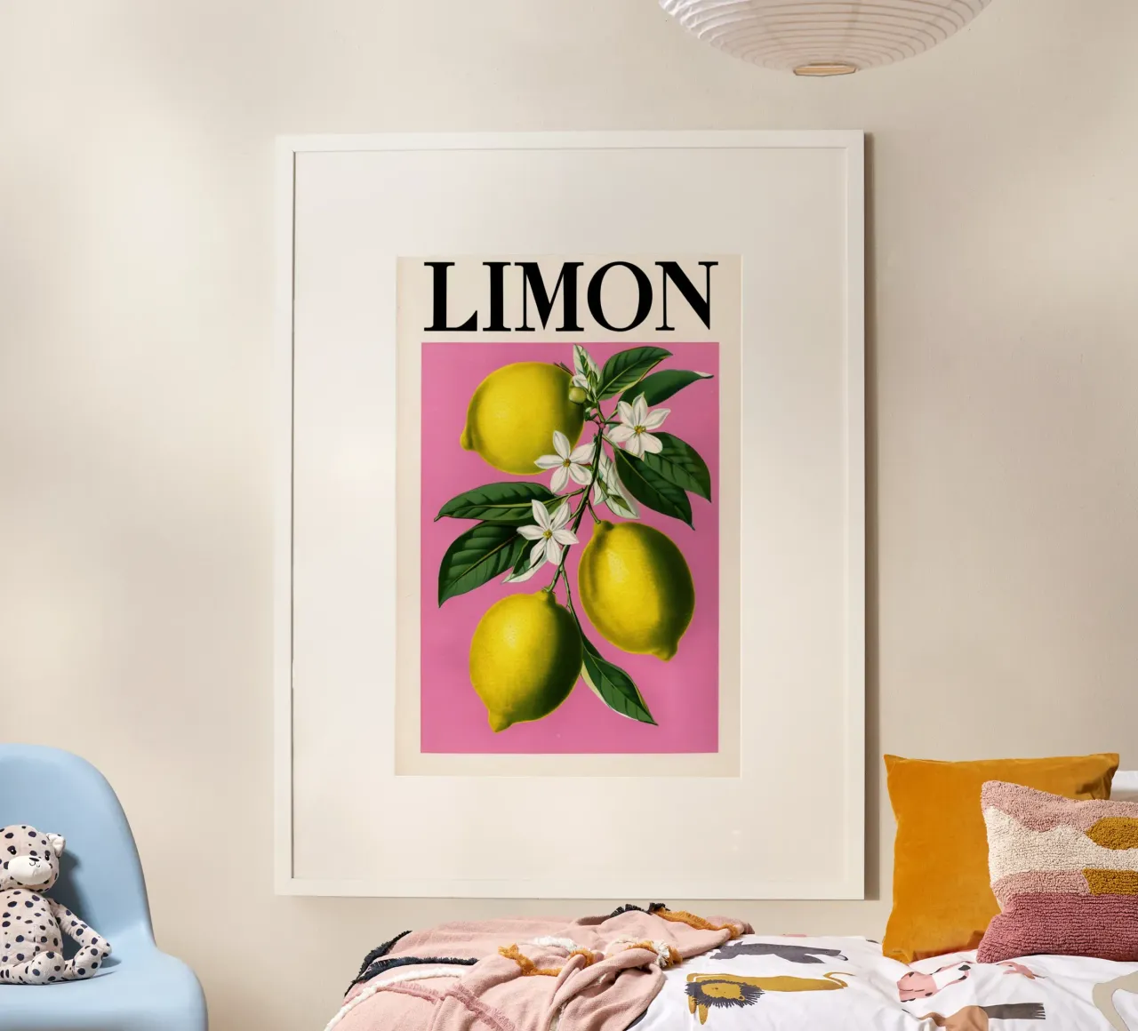 Stampa botanica d'epoca con fiori di limone poster da inspirational quote