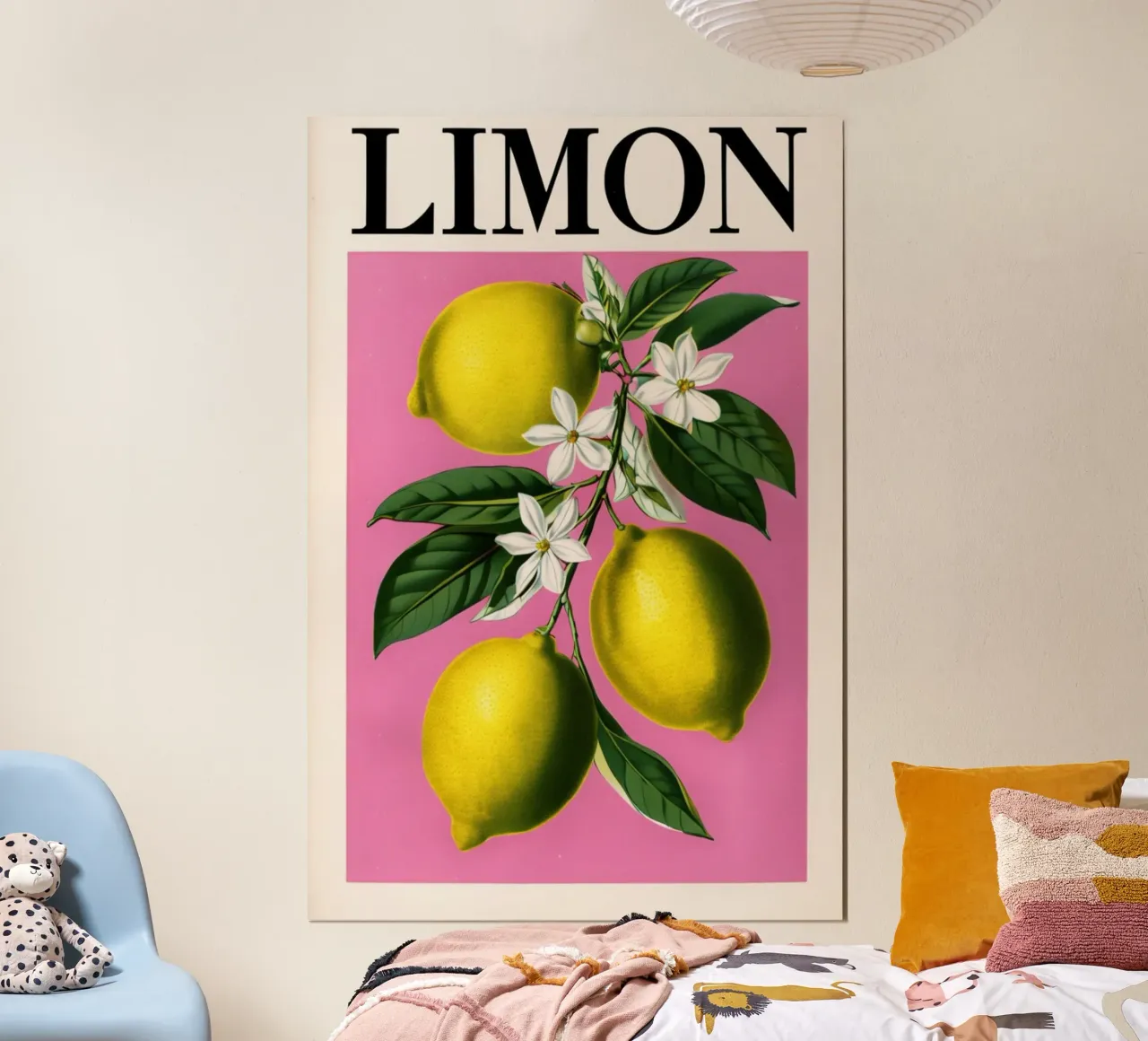 Stampa botanica d'epoca con fiori di limone poster da inspirational quote