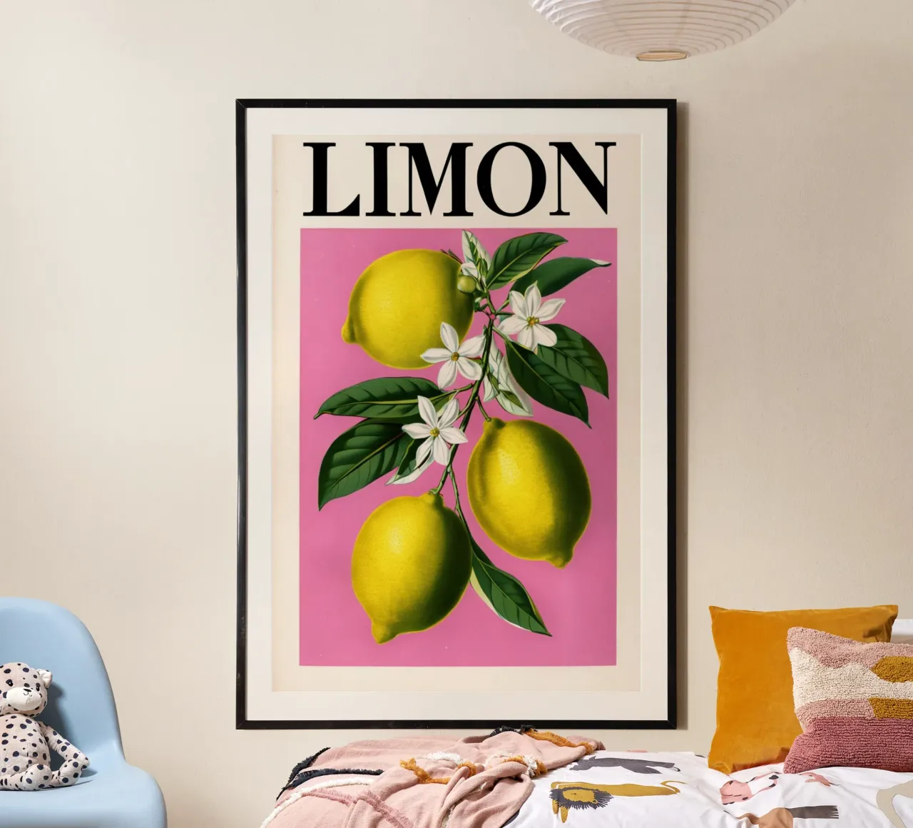 Stampa botanica d'epoca con fiori di limone poster da inspirational quote