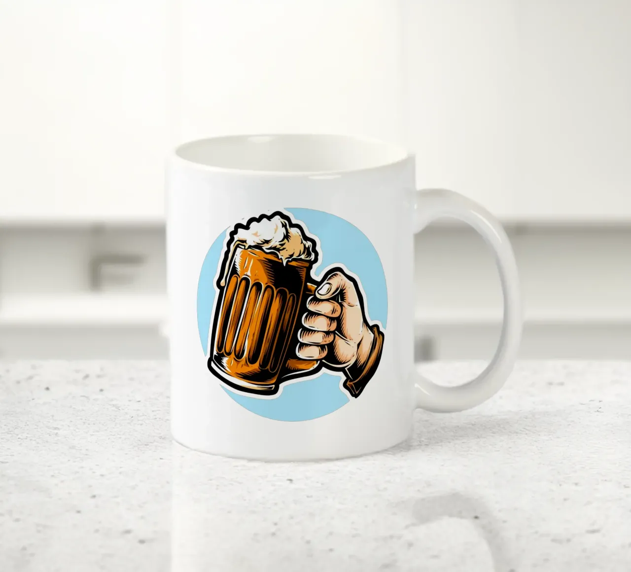Bere birra con me Opere d'arte tazza in ceramica da Jodie Art