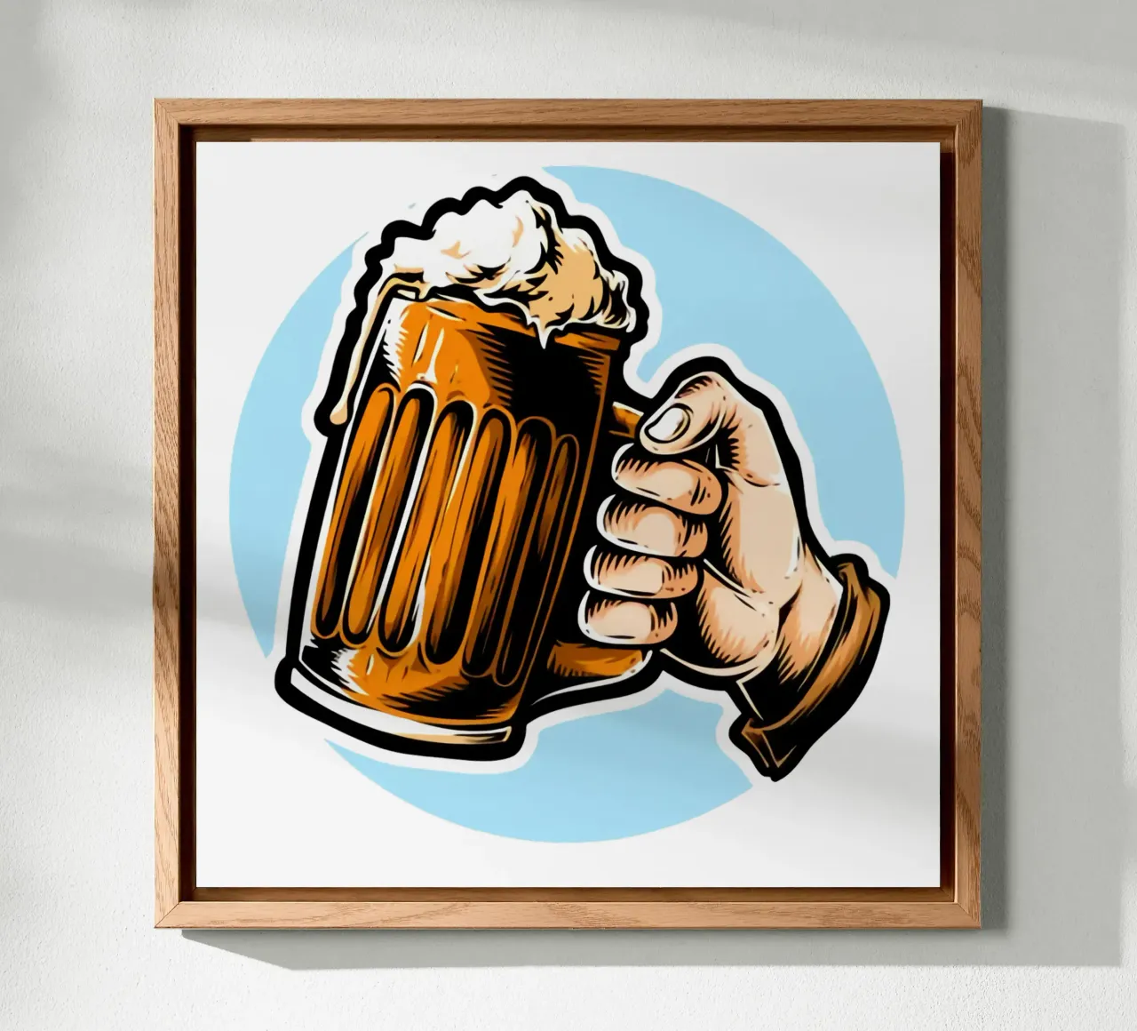 Bere birra con me Opere d'arte pannello forex da Jodie Art