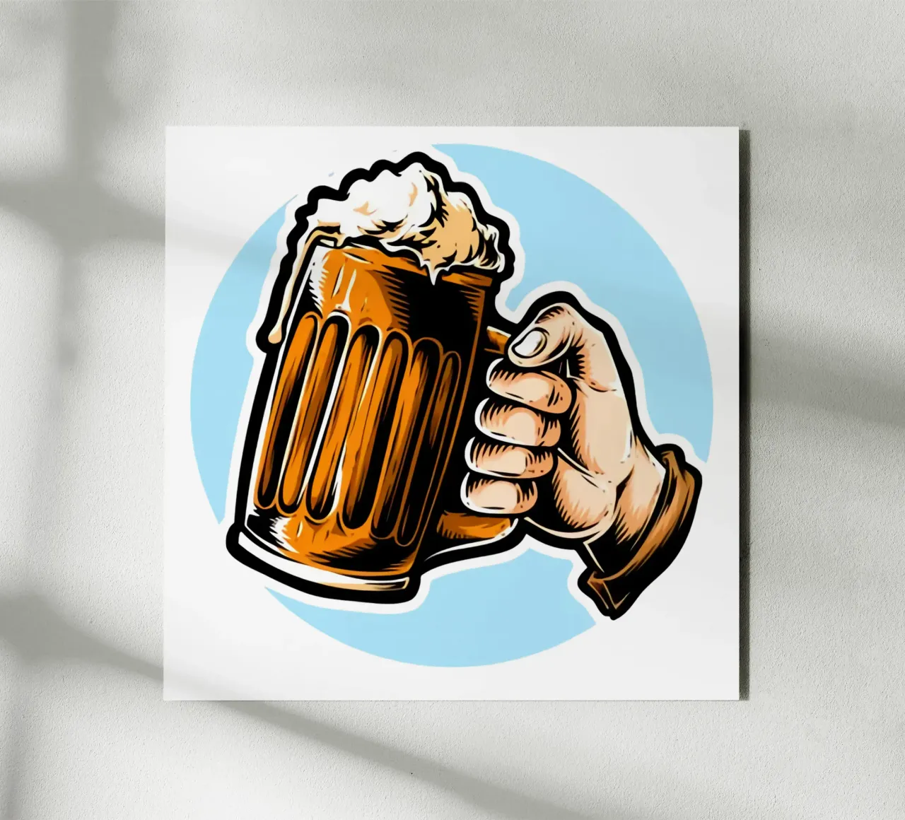 Bere birra con me Opere d'arte pannello forex da Jodie Art