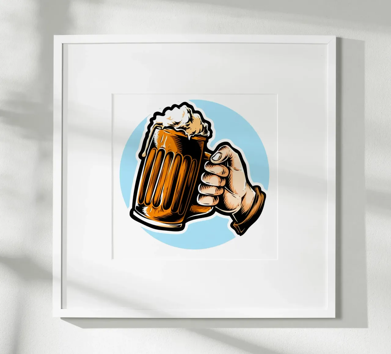 Drinking Beer With Me Artwork hahnemühle by Jodie Art