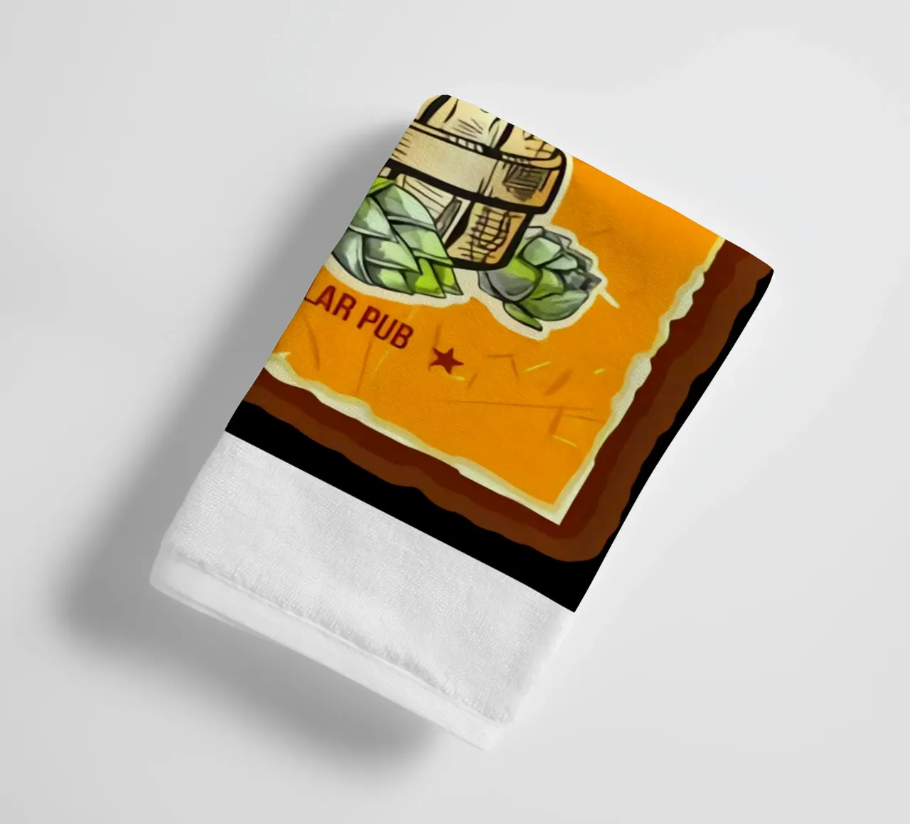 Gratis bier Het canvas van de brouwmeester badhanddoek van Jodie Art