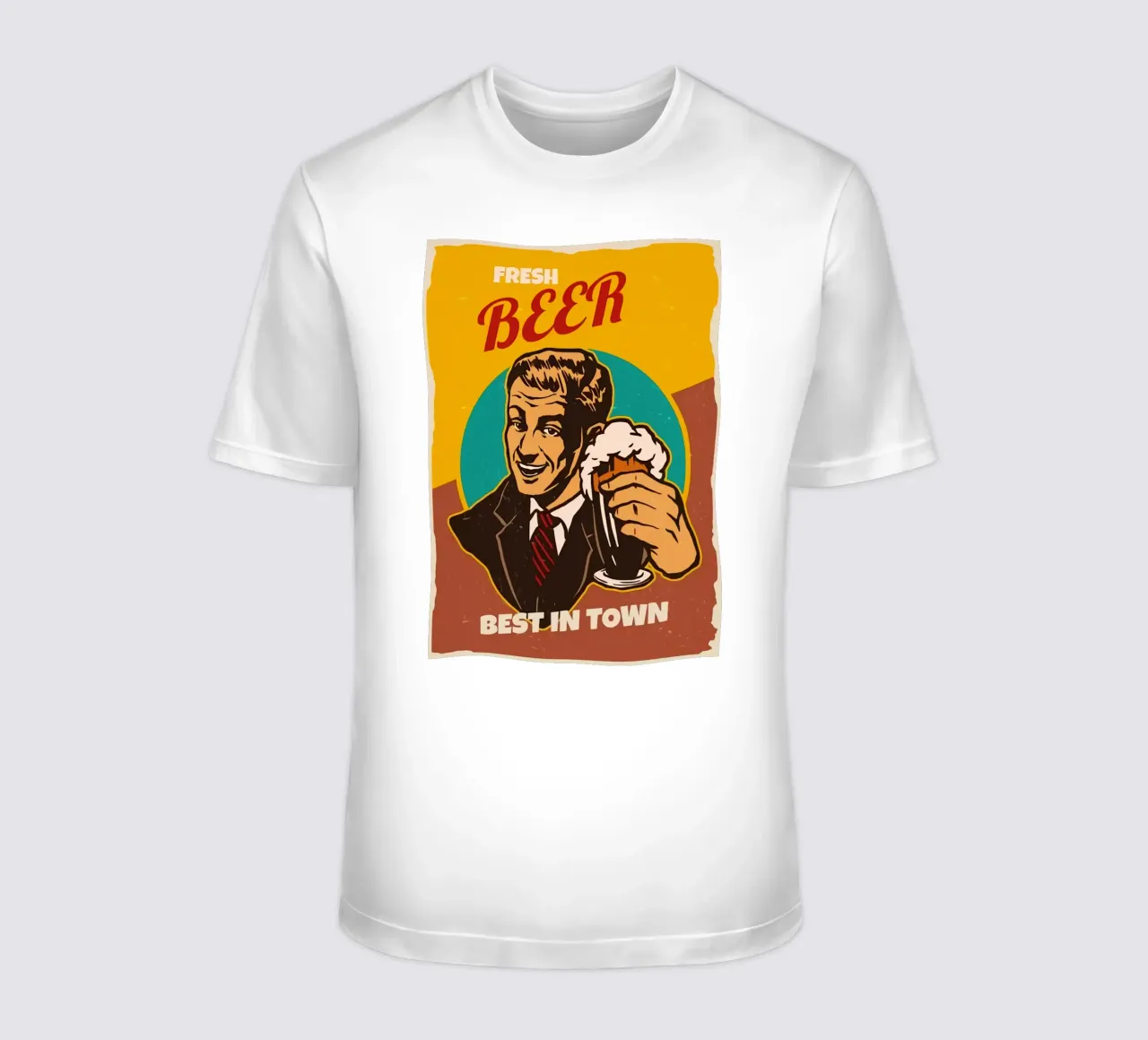 Das beste Bier der Stadt Kunstwerk T-Shirt von Jodie Art