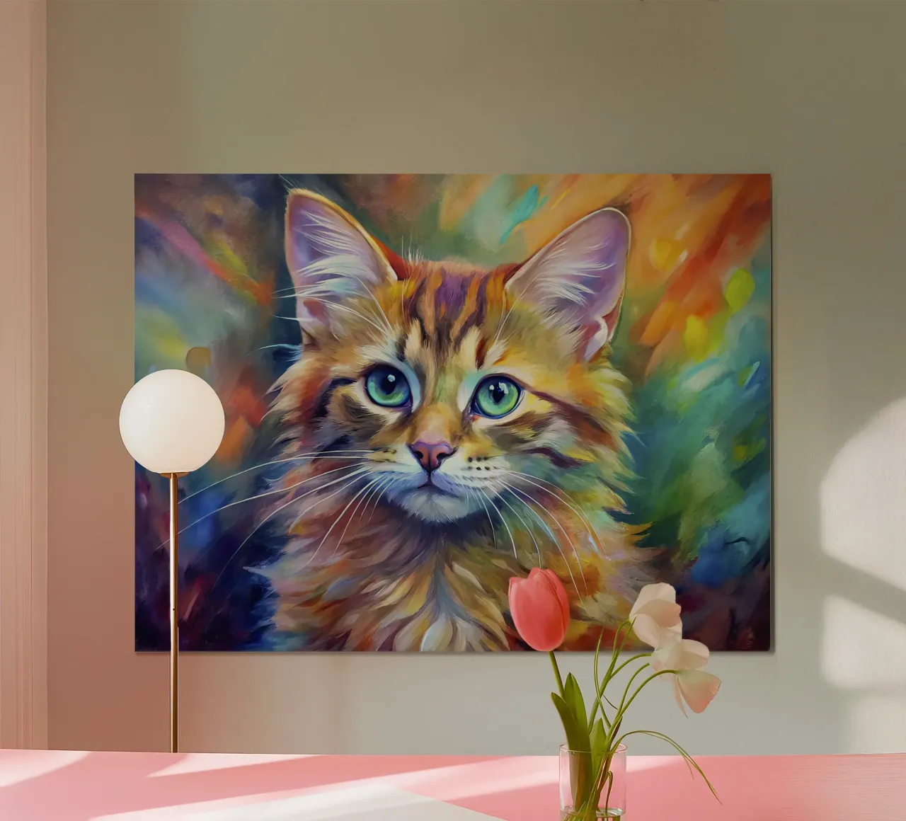 Gatto in acquerello poster da 🎨 Point and Art