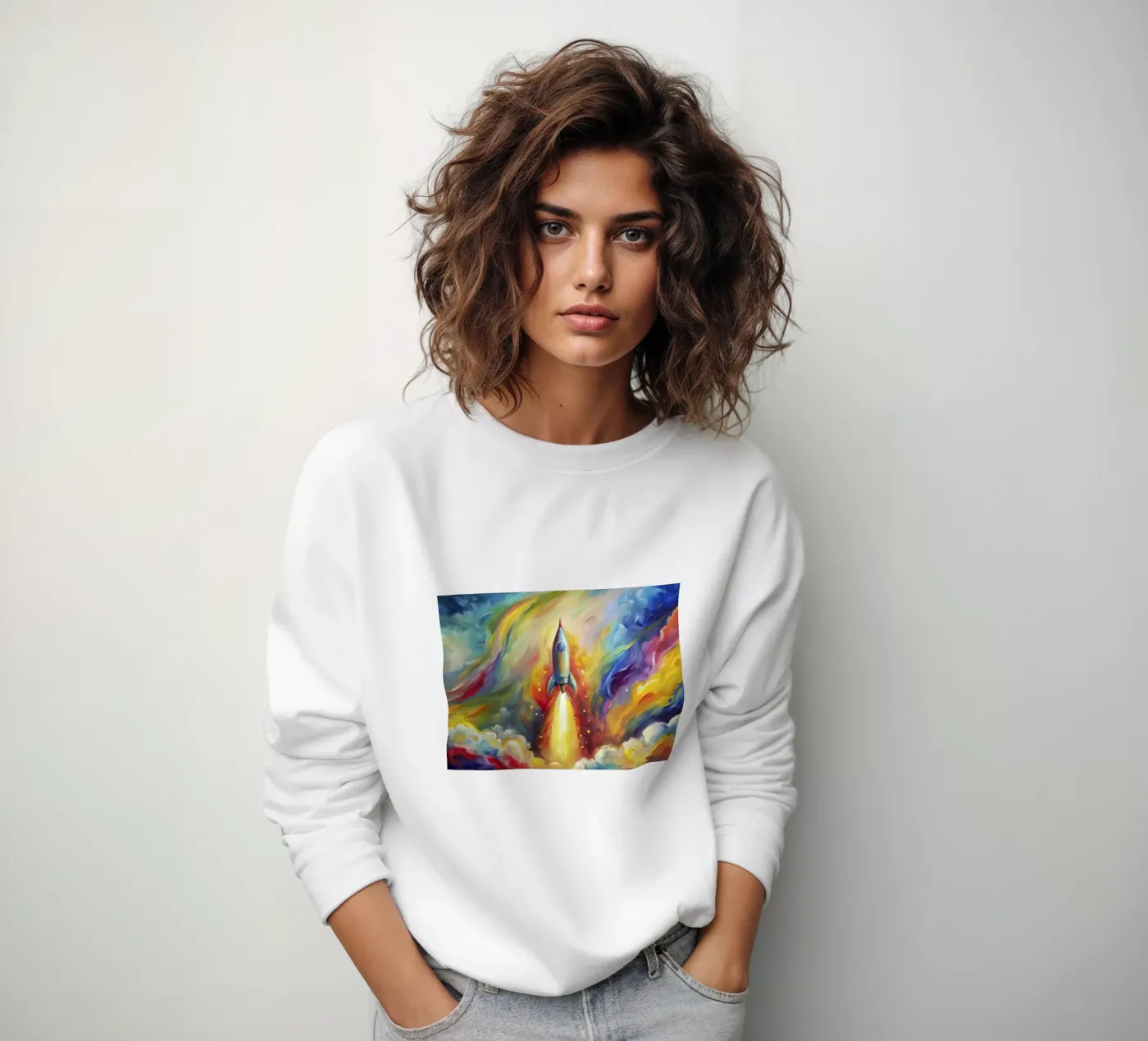 space rocket sweat de 🐹 BABY ART PRINTS