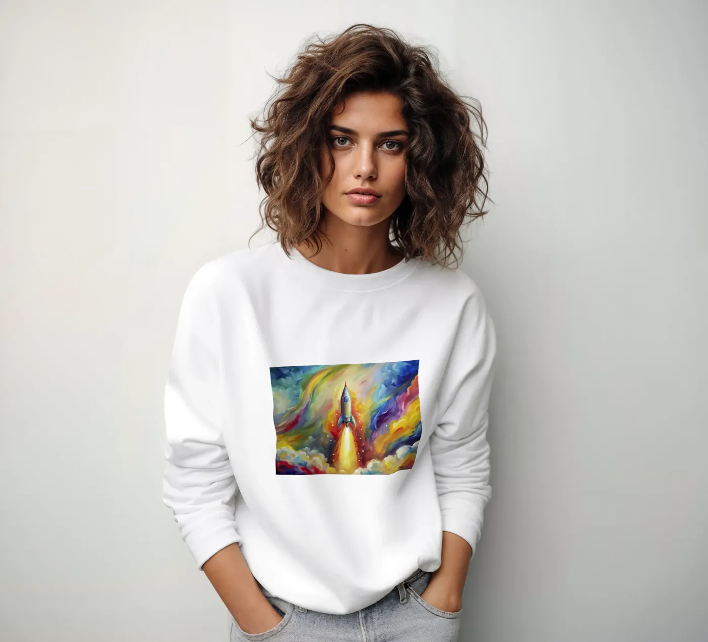 space rocket sweat de 🐹 BABY ART PRINTS