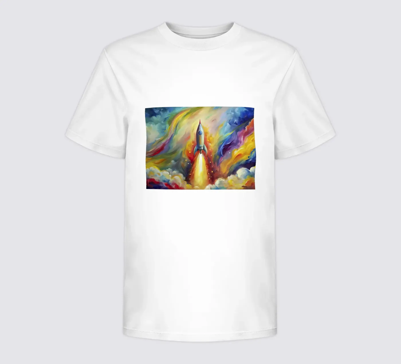 space rocket t-shirt bambini da 🐹 BABY ART PRINTS